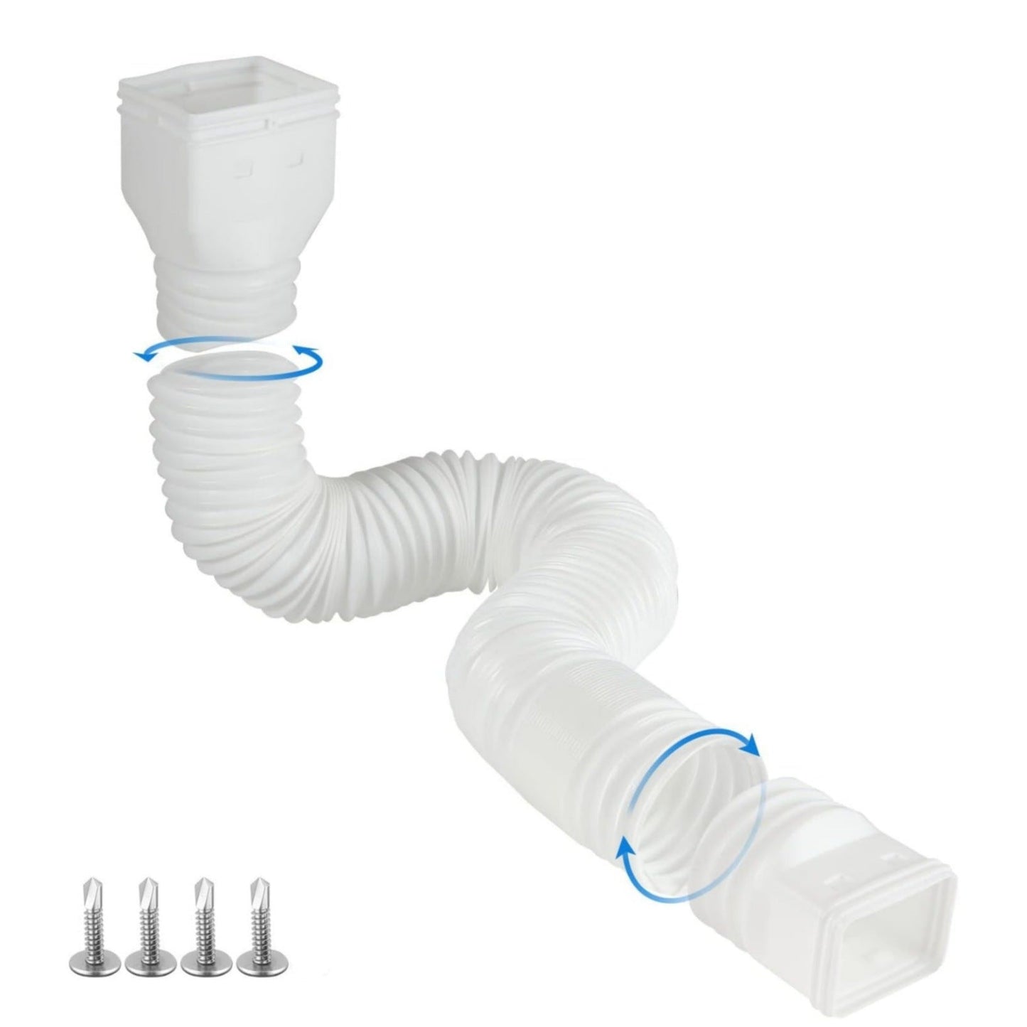 π‘ Flexible Rain Gutter Downspout Extension Kit β Adjustable 22"-63" Drain Pipe with Leaf Filter for Foundation Protection