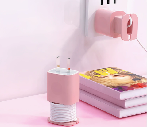 ⚡2PCS 2-in-1 Silicone Charger Protector with Cord Wrap for 18W/20W Adapters