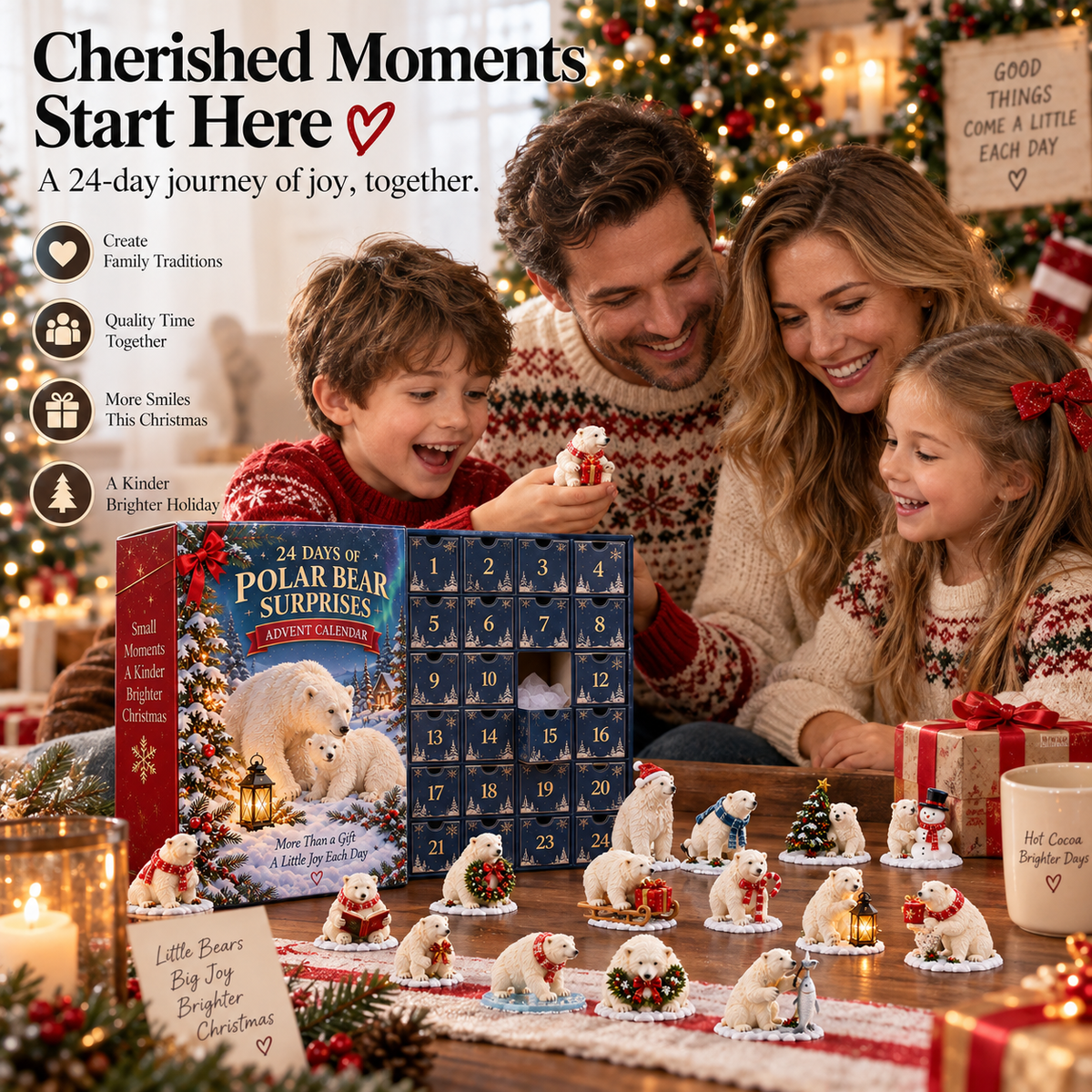 24 Days of Polar Bear Christmas – A Little Winter Moment Each Day ❄️🐻❄️