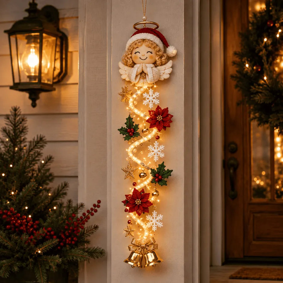 πLight-Up Christmas Door Hanger β 6 Festive Designs with Warm Holiday Glow β¨