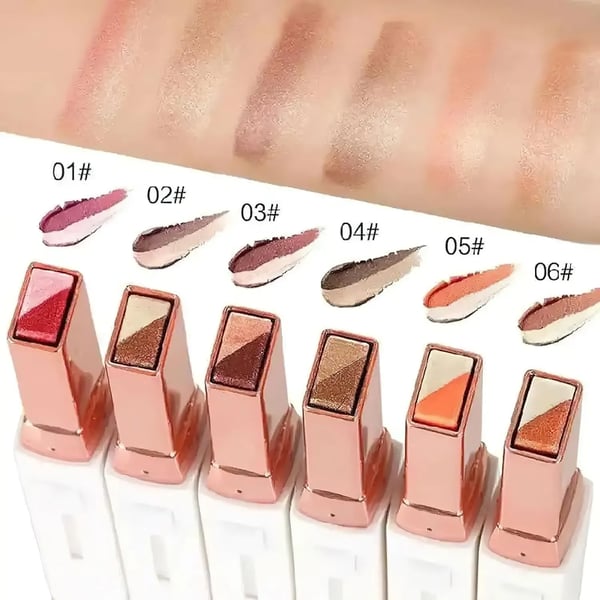 ๐จ Dual-Color Eyeshadow Stick โ Matte & Shimmer, Waterproof, Beginner-Friendly