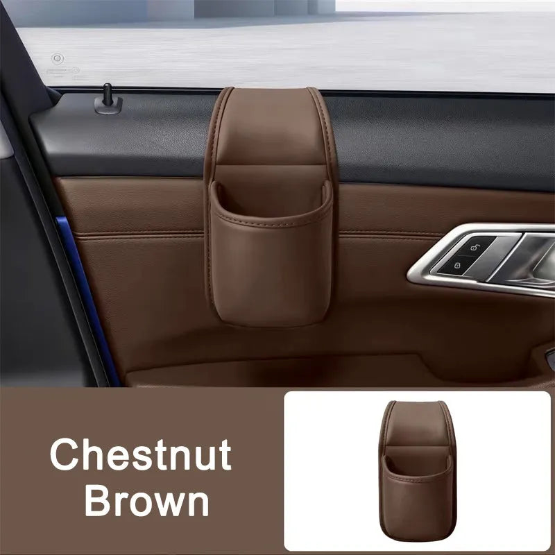 πCar Door Leather Cup Holder