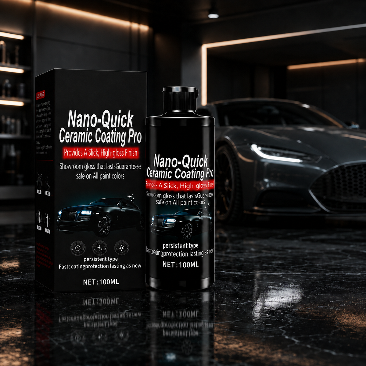✨Nano Ceramic Coating Liquid for Cars – High-Gloss Paint Finish