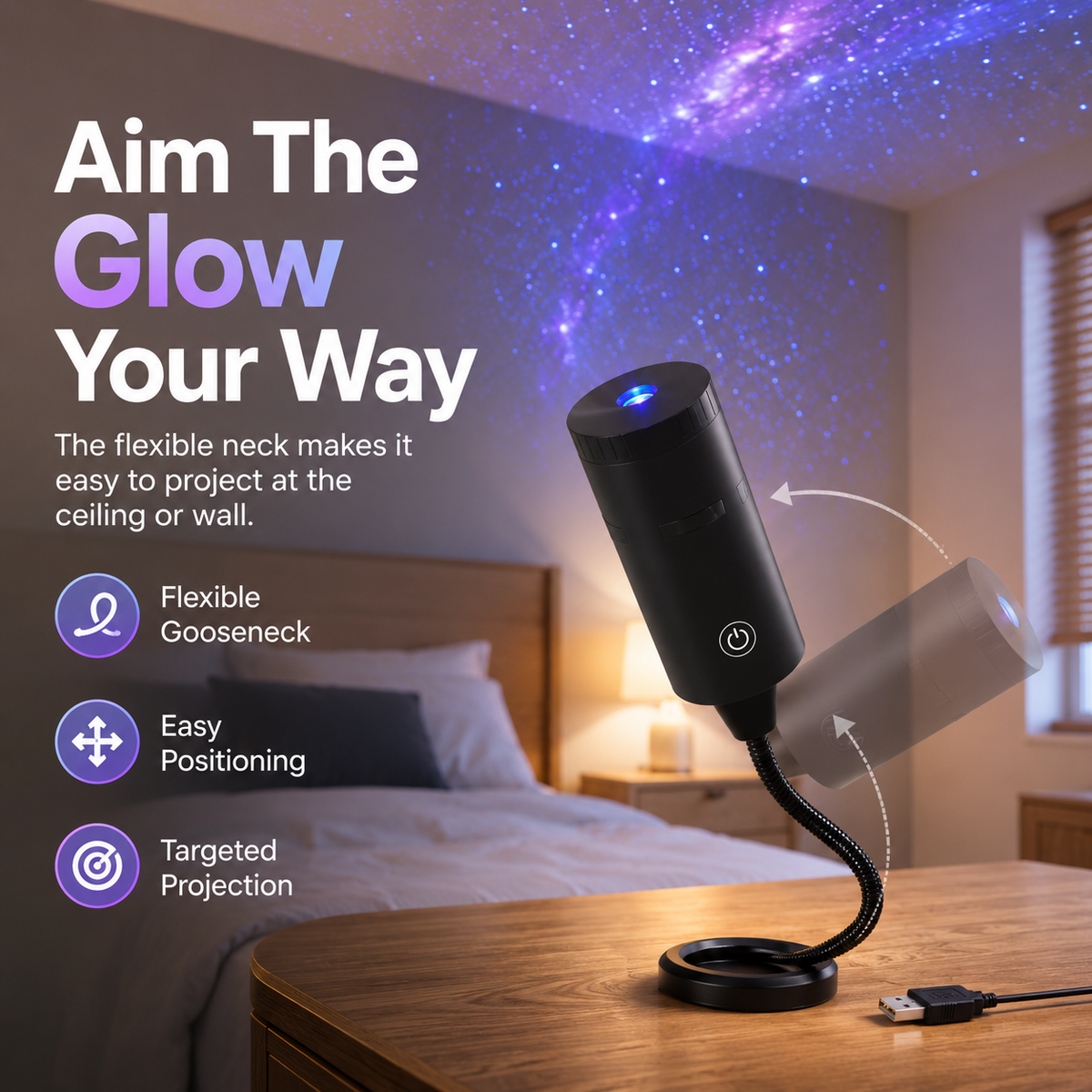 🌟 Plug-and-Play HD Star Projecto