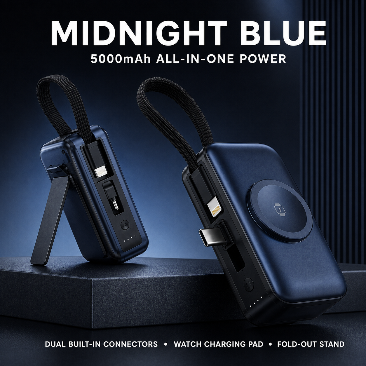 ⚡ 3-in-1 Mini Power Bank – One Compact Charger For All Your Devices