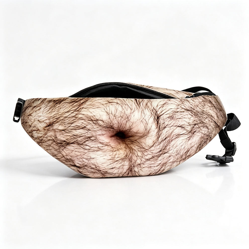 😂Beer Belly Fanny Pack | Realistic Belly Print Waist Bag in 4 Patterns