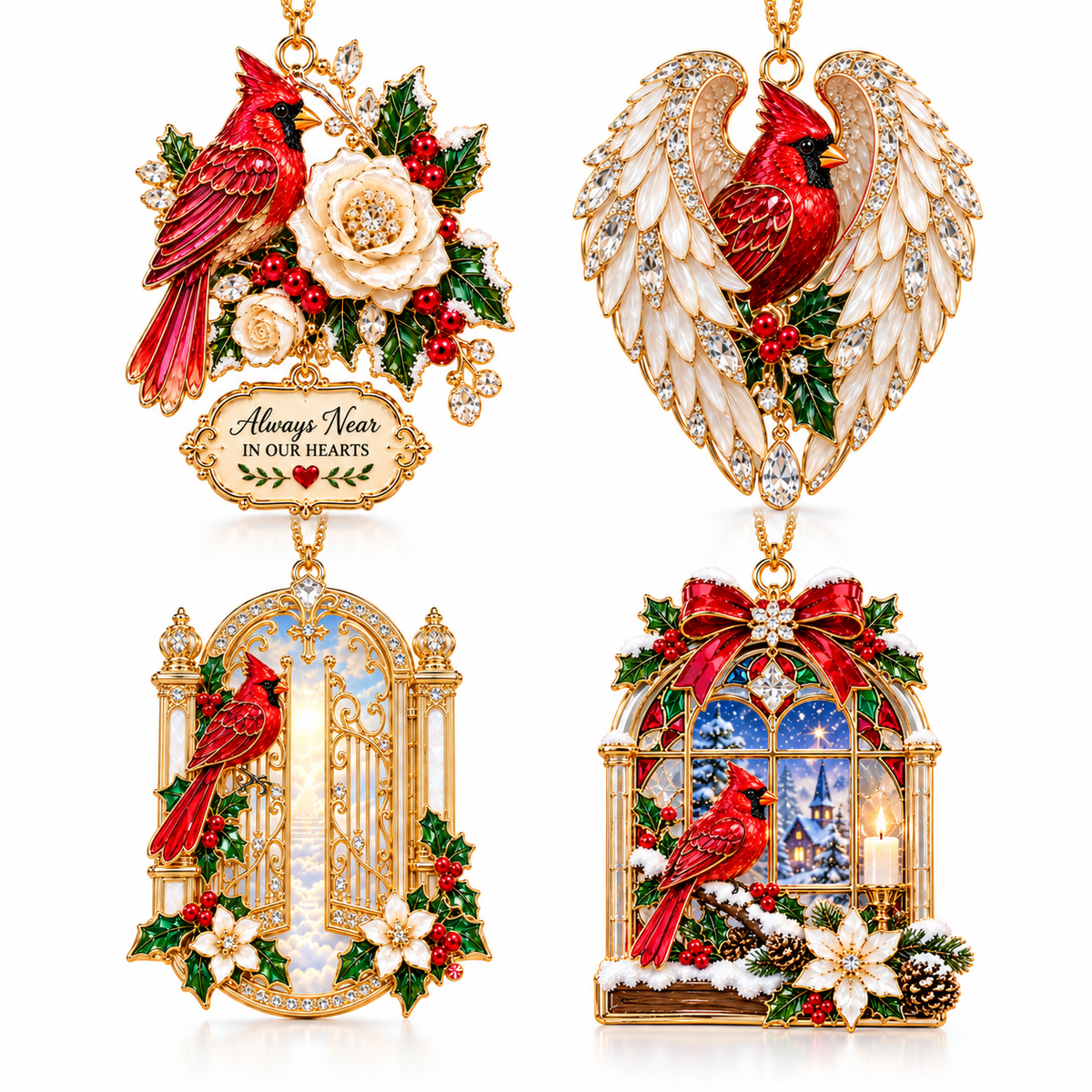 Cardinal Christmas Ornament – Red Bird Holiday Keepsake, Meaningful Memorial Gift for Family & Loved Ones