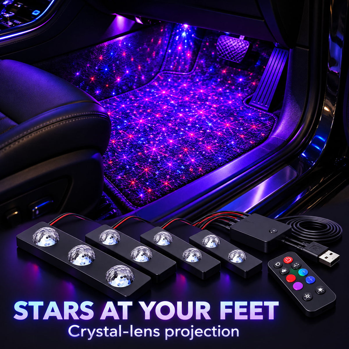 🚗Car Starry Ambient Lighting Kit