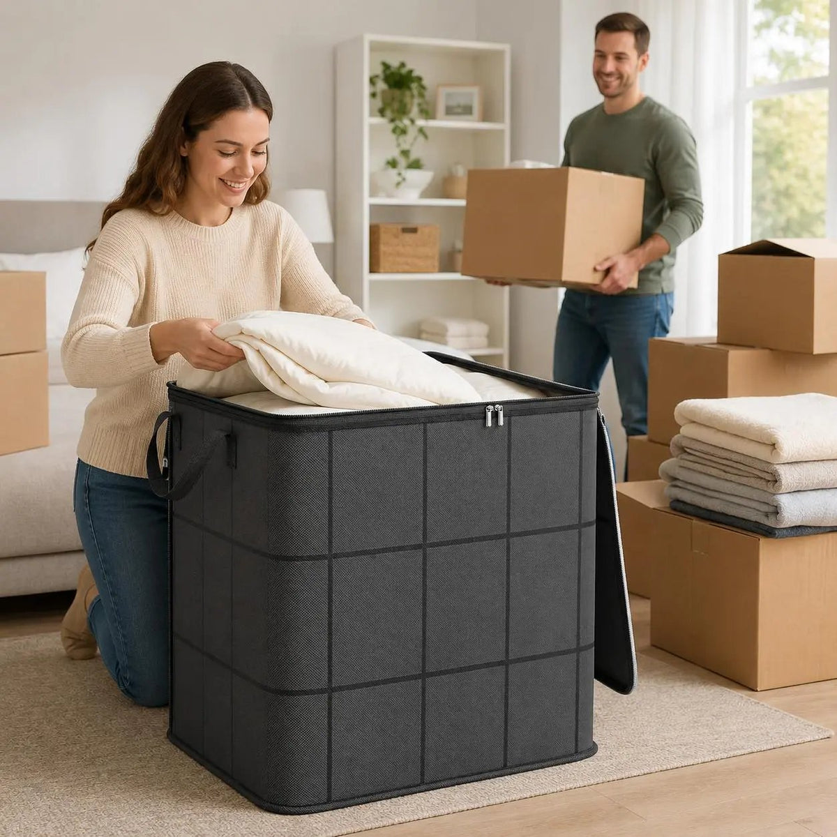 💥70% OFF Factory Clearance –📦Foldable Storage Tote – Waterproof, Dustproof, Big & Portable 🌟