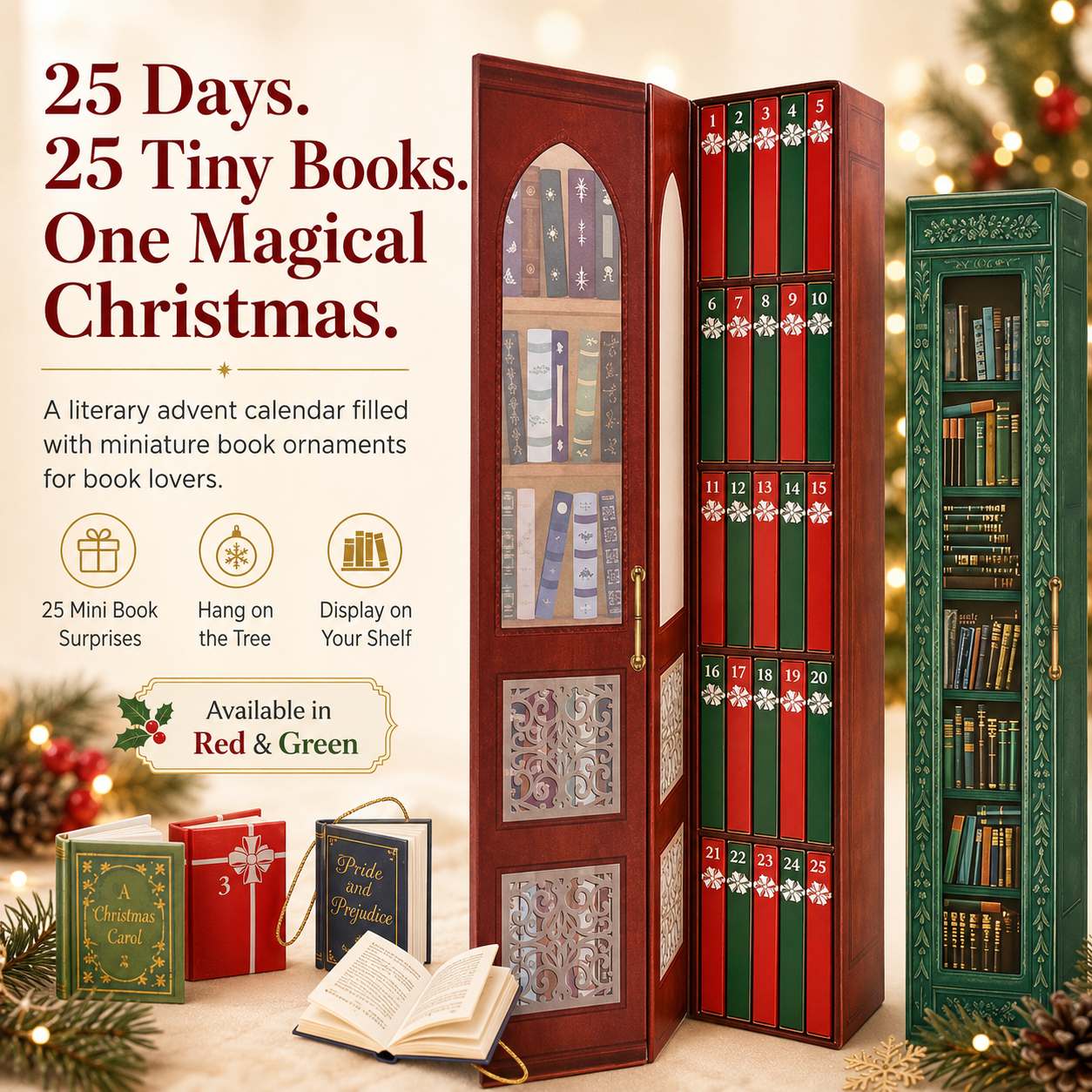 🎄 25-Day Mini Book Advent Calendar – ✨A Book Lover's Christmas Countdown