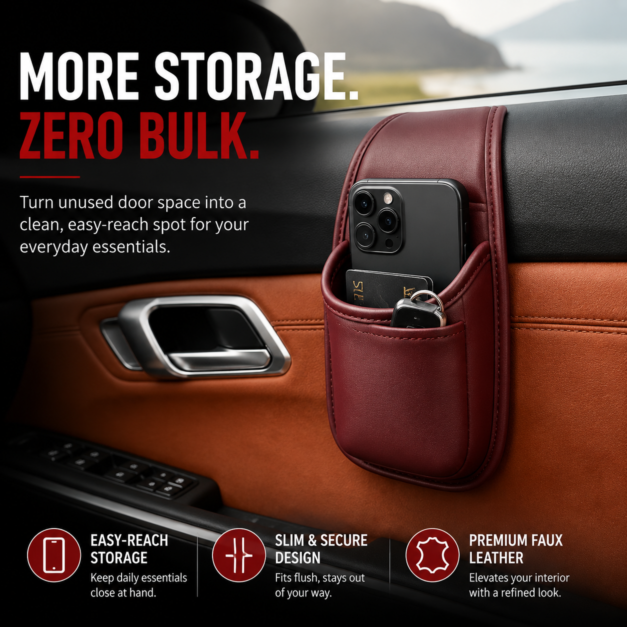 🚙 Car Phone Storage Pocket