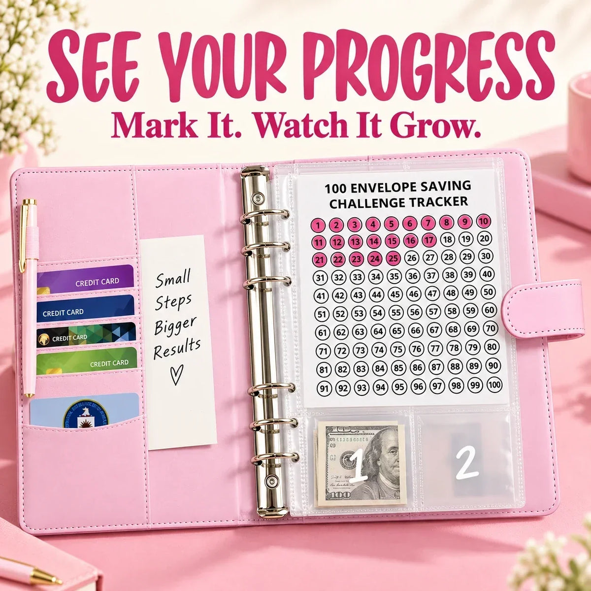 $5,050 Savings Challenge Binder