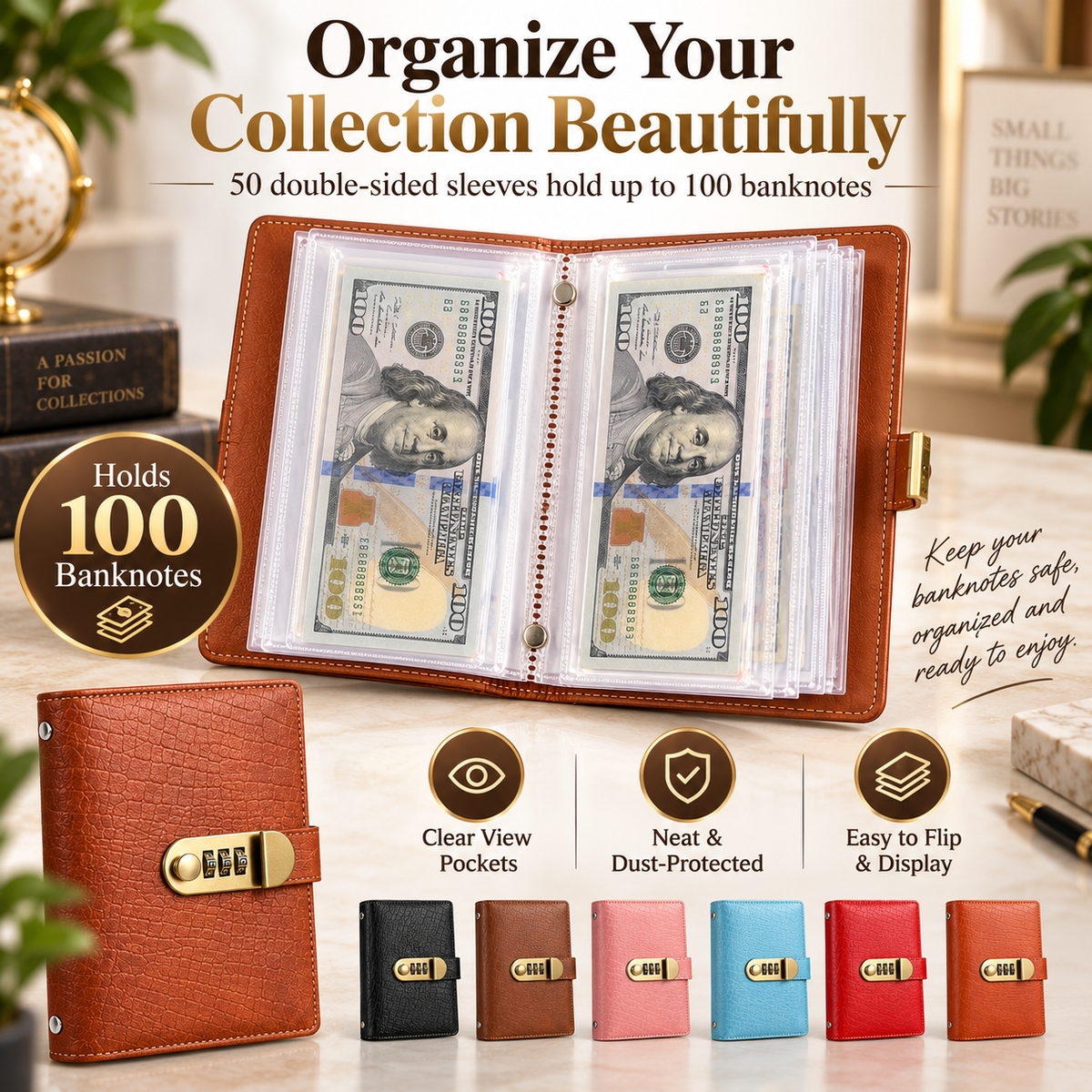 🔐🔥 Lockable A6 Savings Binder – Cash Organizer & Budget Planner