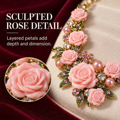 🪷Vintage Rose Garden Pearl & Crystal Jewelry Collection