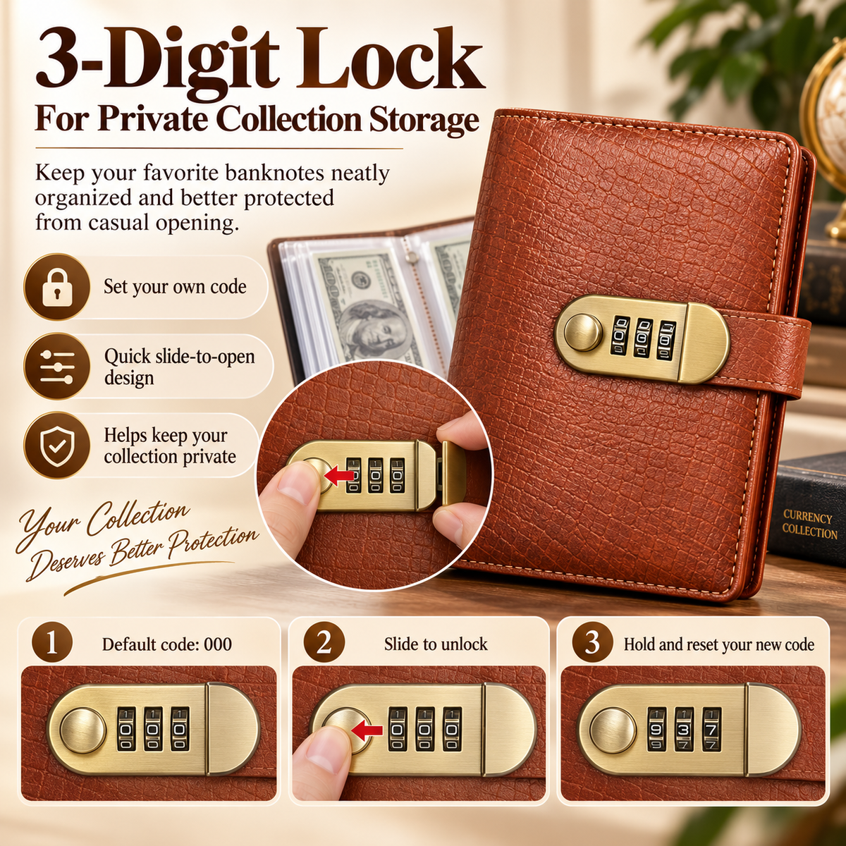 🔐🔥 Lockable A6 Savings Binder – Cash Organizer & Budget Planner