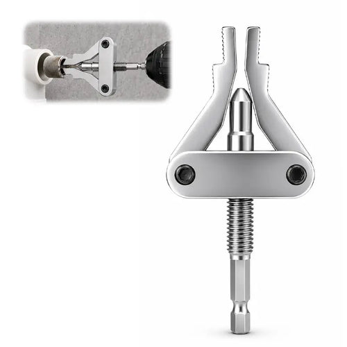 Broken Pipe Thread Extractor, Universal 1/2" 3/4" 1" Pipe Nipple Remover, Drill Powered Broken Thread Removal Tool