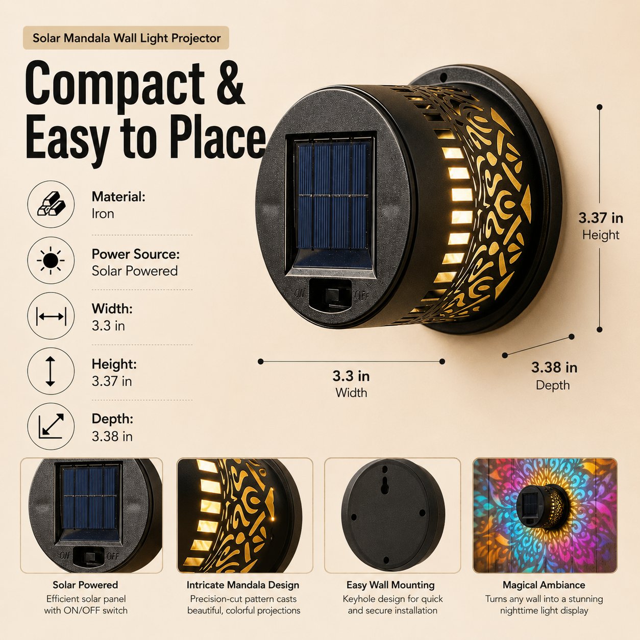 💡2026 New Solar Mandala Lights