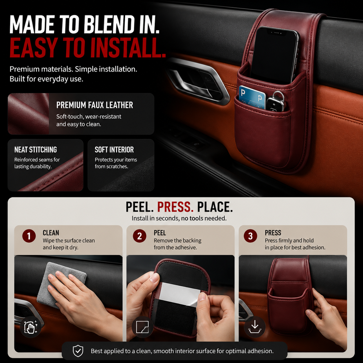 🚙 Car Phone Storage Pocket
