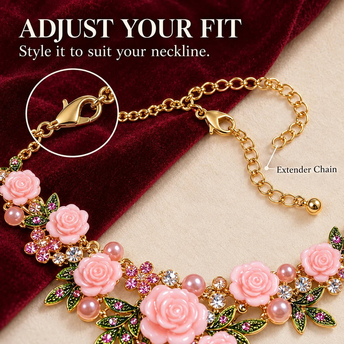 🪷Vintage Rose Garden Pearl & Crystal Jewelry Collection