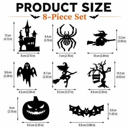 🎃Halloween LED Wall Decor Lights, Peel & Stick Battery Powered Silhouette Stickers