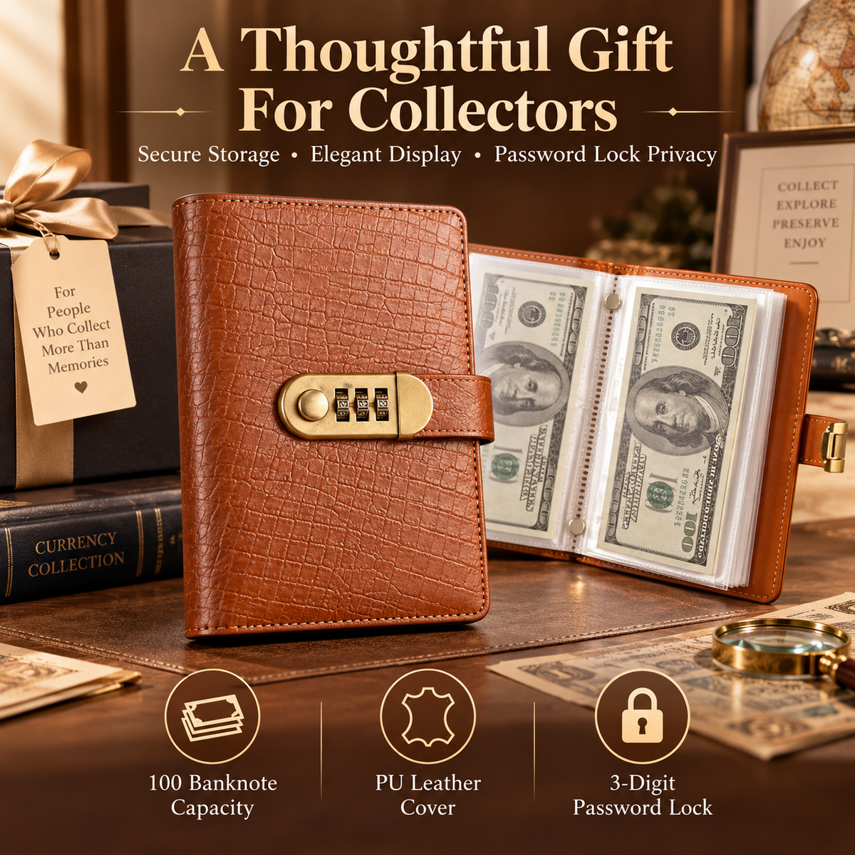 🔐🔥 Lockable A6 Savings Binder – Cash Organizer & Budget Planner