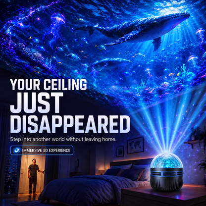 🎦360° Smart Holographic Starry Sky Projector (HD Smart Dynamic 5D)