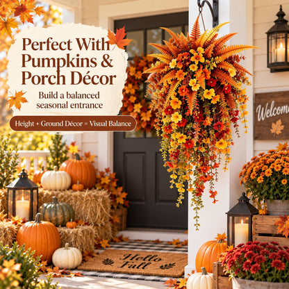 ⚡Autumn Cascading Floral Hanging Swag