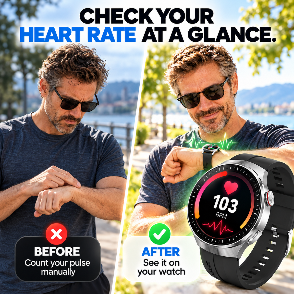 ❤️Flagship Smartwatch for Health Protection, 24/7 Health Data Center🥰