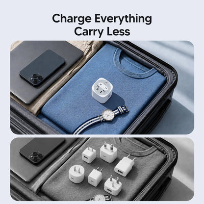70W GaN Travel Charger – 4-in-1 Rotating US/EU/UK/AU Plug