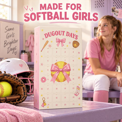 🥎 24 Days of Softball Surprises – Advent Calendar Made for Softball Girls