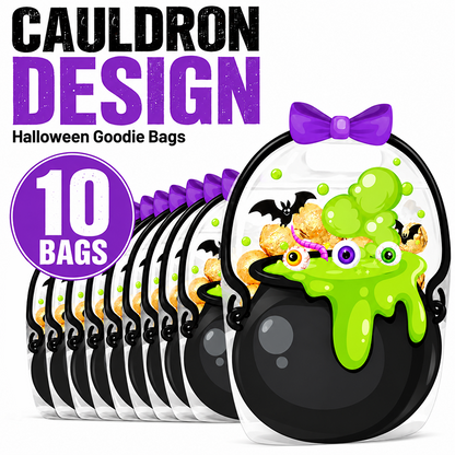 🎃Halloween Pumpkin & Witch Cauldron Goodie Bags (Bags Only)