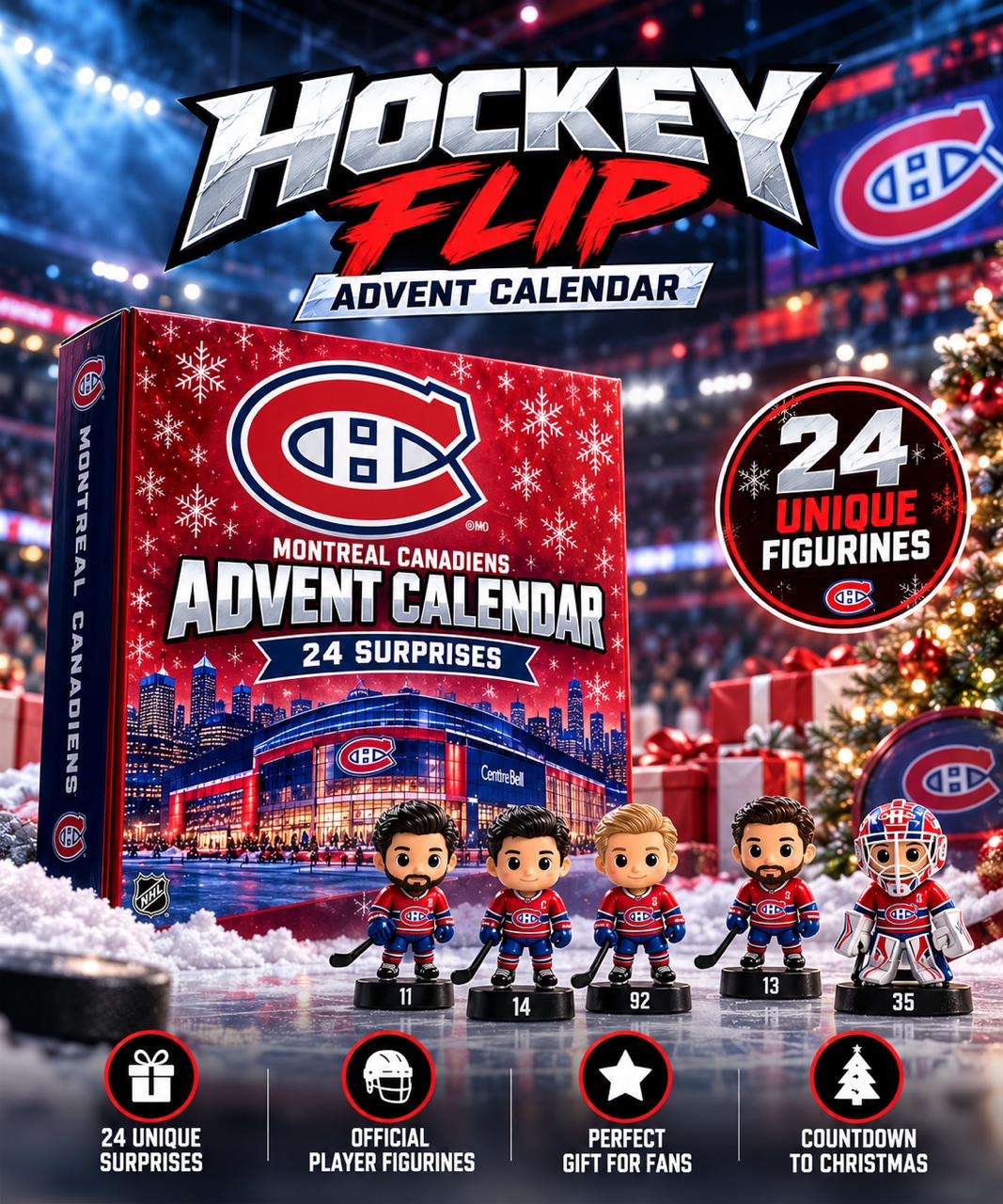 🏒Montreal Canadiens 2026 Christmas Advent Calendar🎄