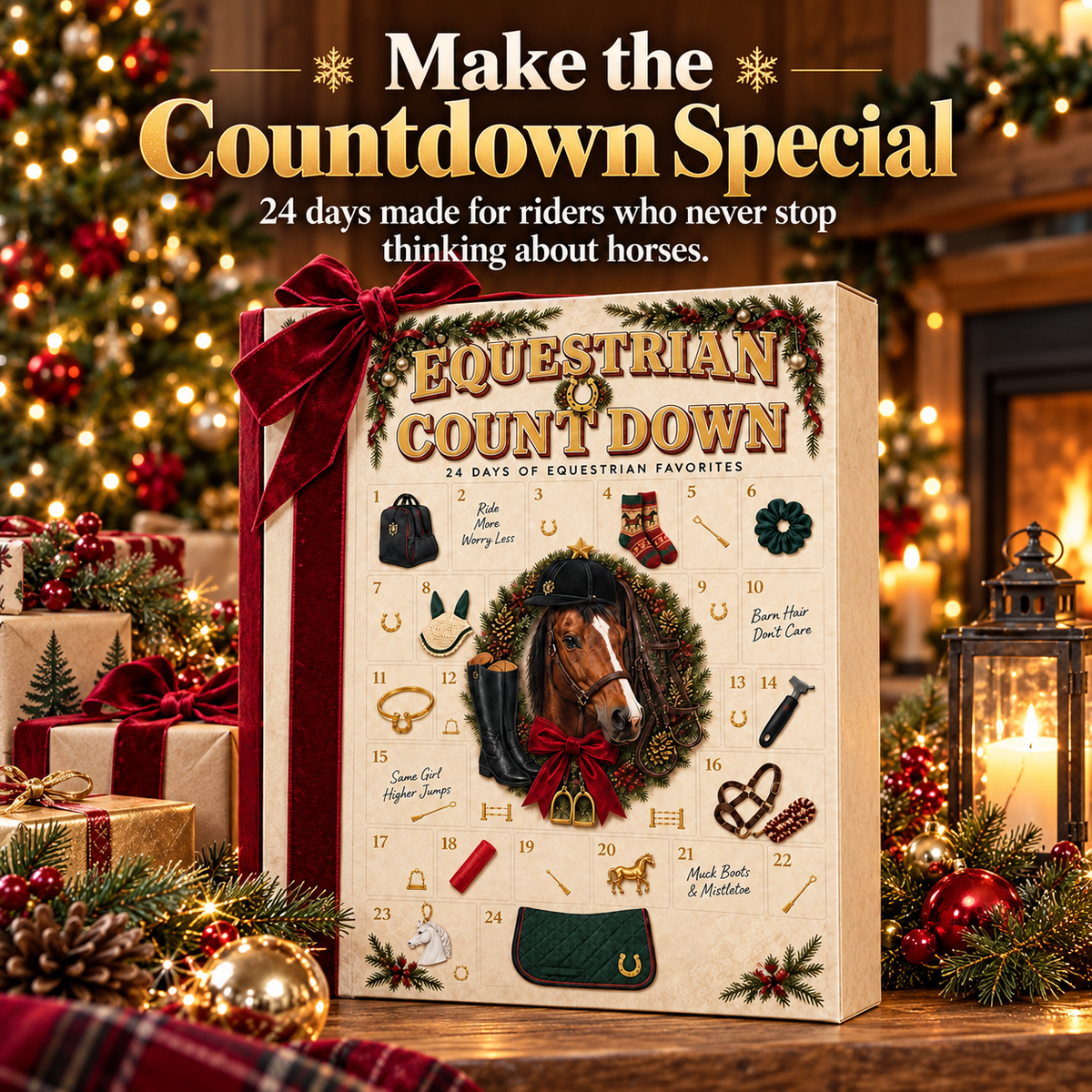 🐴 2026 Equestrian Advent Calendar – 24 Day Horse Lover Christmas Countdown