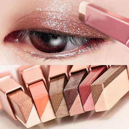 🎨 Dual-Color Eyeshadow Stick – Matte & Shimmer, Waterproof, Beginner-Friendly
