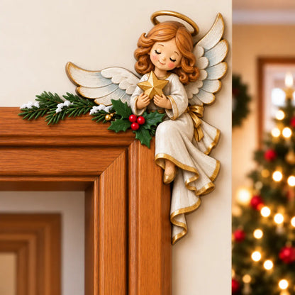 🎅 Christmas Peekaboo Door Frame Decor | Festive Corner Holiday Accent