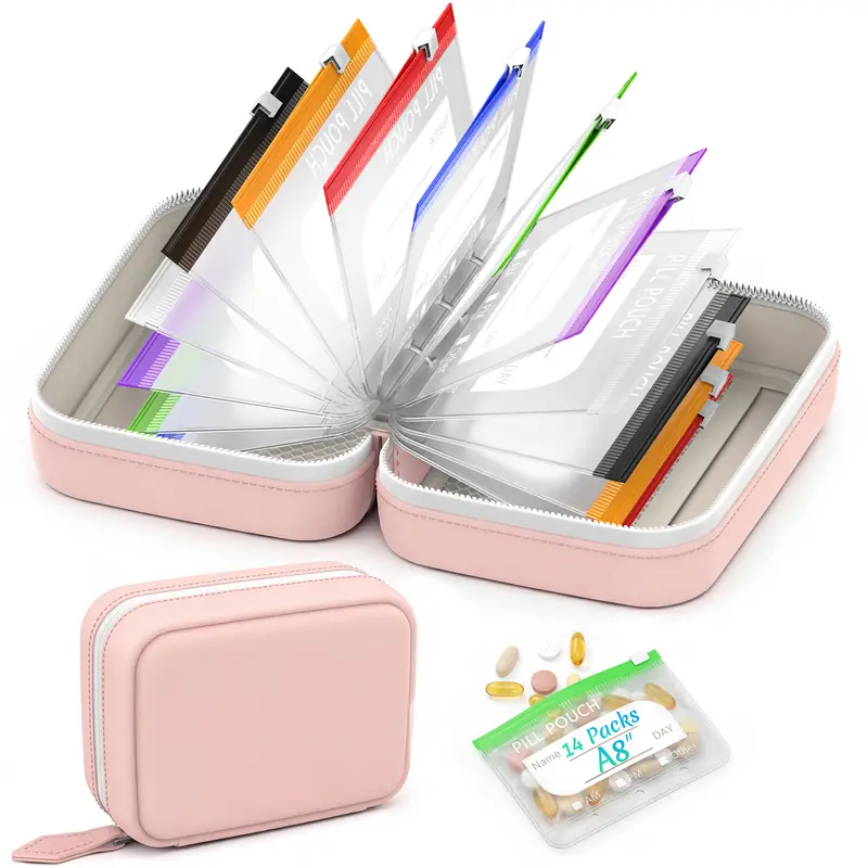 💊The Ultimate A8 Waterproof Binder Pill Pouch Set