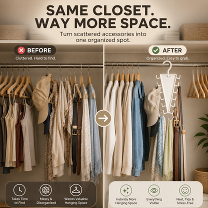 🩱Multi-Layer Closet Hanger Organizer