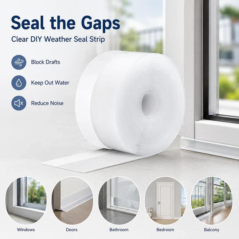 Weatherproof Door & Window Seal Strip – Stop Drafts, Dust & Water Gaps