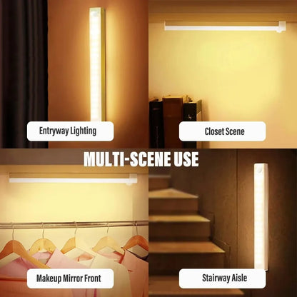 ⚡50% OFF Factory Clearance –💡 Punch-free Smart Sensor Magnetic Rechargeable LED Lights✈Fast Worldwide Shipping