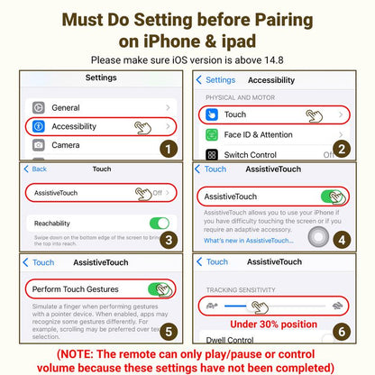 📱Remote Control for TikTok Scrolling with Smartphone Holder Stand, Wireless Scroller Page Turner, Camera Shutter Video Recording for iOS Android