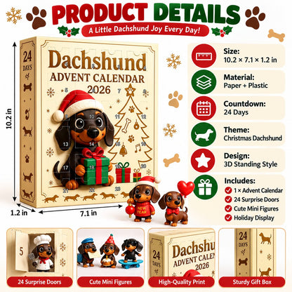 🔥🐶🎄 Dachshund Advent Calendar ✨