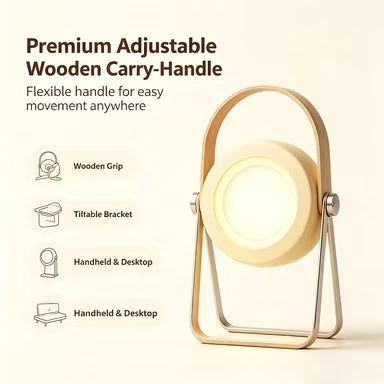 💡Portable Fold‑able Lantern Night Light | USB Rechargeable Bedside Ambient Lamp