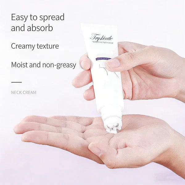 Roller Massage Neck Cream 🧴 Collagen & Hyaluronic Acid | Firms Neck, Reduces Wrinkles & Double Chin✨
