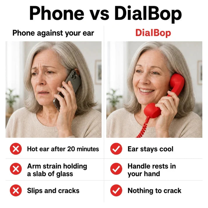 ☎️Retro Phone Handset — Wired USB-C / 3.5mm for Smartphone