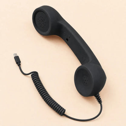 ☎️Retro Phone Handset — Wired USB-C / 3.5mm for Smartphone