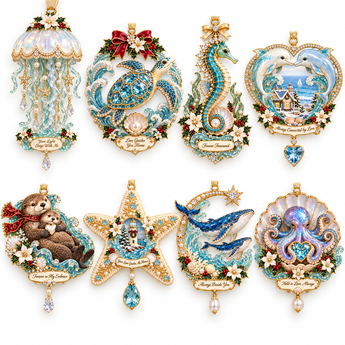 'Ocean Treasures' – Marine Life Christmas Commemorative Ornament