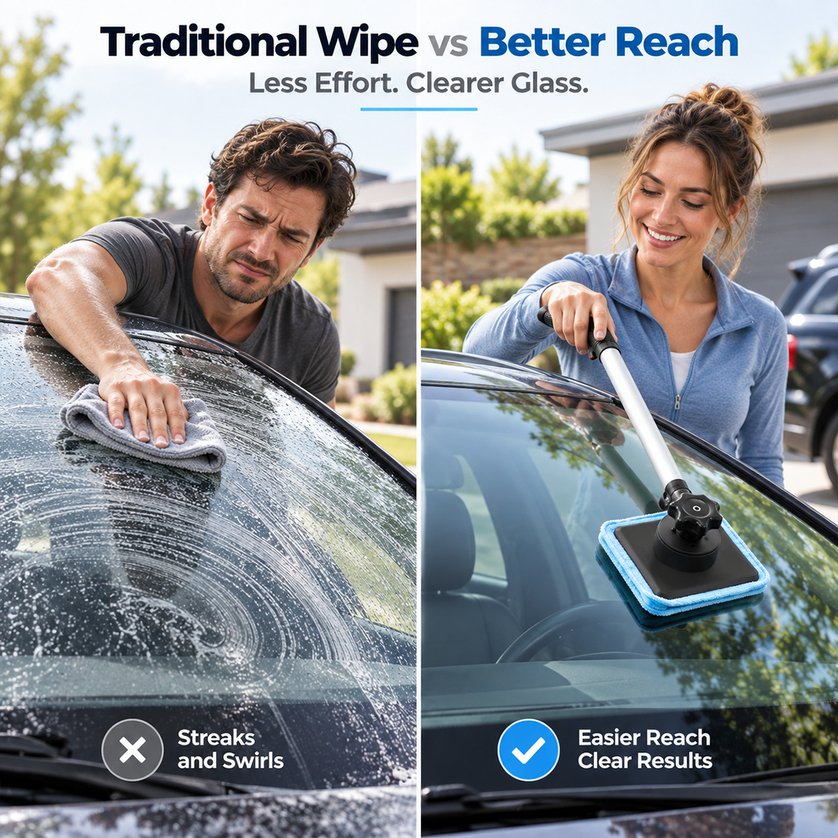 🧲Wow! Dual Magnetic Car Windshield Cleaner