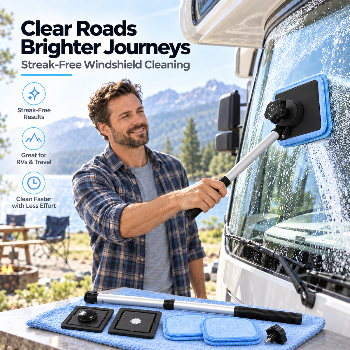🧲Wow! Dual Magnetic Car Windshield Cleaner