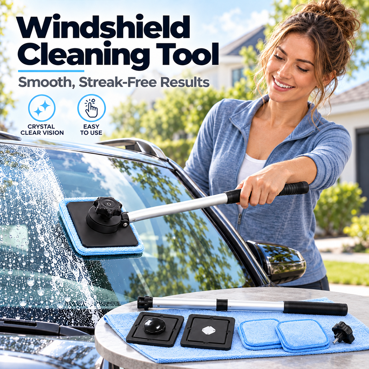 🧲Wow! Dual Magnetic Car Windshield Cleaner