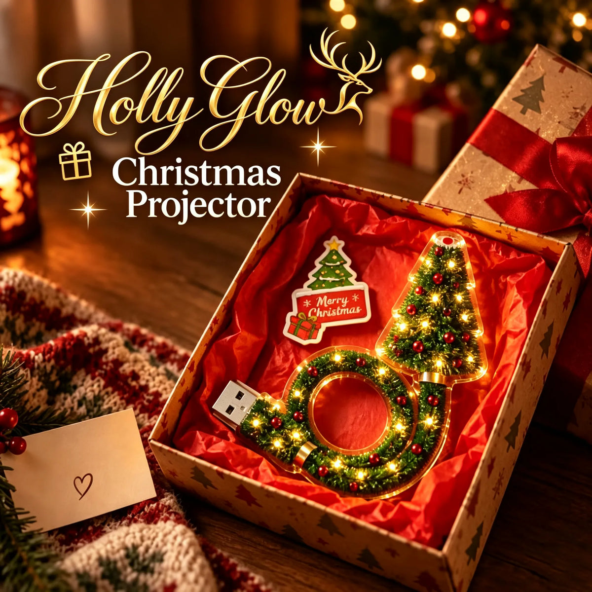 🎁Christmas Ceiling Projection Light – 6 Magical Holiday Designs In One Lamp